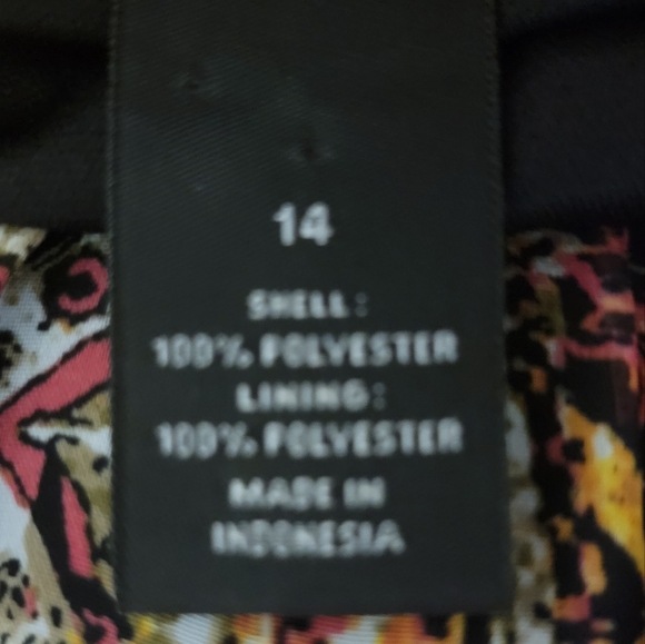 NWT Lane Bryant Size 14 1X Black & Multicolor Aztec Print Sleeveless Midi Dress - Picture 13 of 13